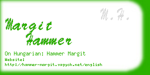 margit hammer business card